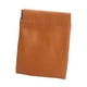thumbnail image 4 of Bolsa de maquillaje de cuero sintético, pequeña, mini, de viaje, portátil, impermeable, organizador de joyas, estuche para lápiz labial, auriculares y Marrón 7x9cm, 4 of 8