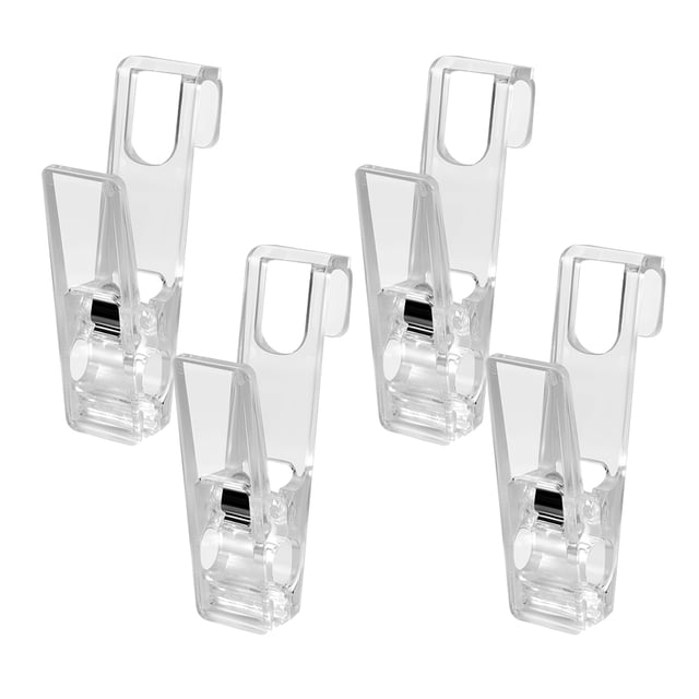 Houderco 4Ud Para Ropa Con Clips Transparentes Para Colgar Toallas Ropa Y Accesorios En Casa