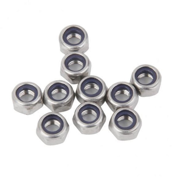 jinwen 3x10Pcs en Acier Inoxydable en Nylon Collier Insert Auto-Verrouillé Boulons Vis M5 3 Pièces