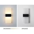 thumbnail image 4 of L&aacute;mpara Arbotante De Pared Dormitorio Moderna Iluminacion de Interior Aplique De Pared para Habitaciones Luces Led 29 * 11cm (Negro) Luz C&aacute;lida Para Hogar Sala De Estar (Negro, 2, 4 of 8