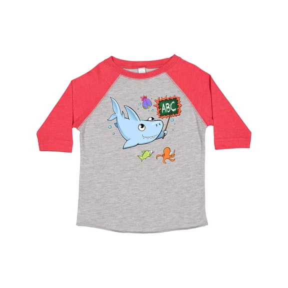 Inktastic Teacher Shark with School of Fish Boys or Girls Toddler T-Shirt