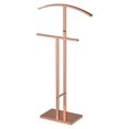 Edison Rose Gold Metal Modern Cloth, Coat, Suit & Hat Valet Stand
