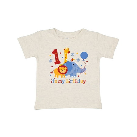 

Inktastic Safari 1st Birthday Gift Baby Boy or Baby Girl T-Shirt