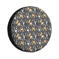 thumbnail image 1 of Fotbe Bulldog Print Funda de Llanta de Repuesto con Estampado, Engrosada, Ajuste Universal para Jeep, Remolque, RV, SUV, Camión-15 inch, 1 of 6