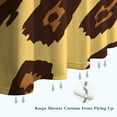 thumbnail image 6 of Yellow and Brown Of Leopard Print Shower Curtain 36"x72" ,Bathroom Decorative Shower Curtains Set with 12 Hooks,Modern Waterproof Washable Shower Curtain, 6 of 6