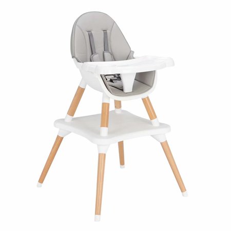 Tcbosik Children S High Dining Chair Detachable Two-In-One Table And Chair Gray