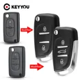 thumbnail image 2 of KEYYOU 1 llave de coche modificada para Peugeot 307 408 308 para Citroen C-Triomphe C-Quatre C2 C3 C4 C5 Berlingo CE0536 CE0523, 2 of 5