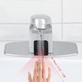 thumbnail image 2 of Grifo automático con sensor de infrarrojos, acabado cromado, sin contacto, para cocina, baño, fregadero, grifo de agua, manos de aleación de zinc, grifo con caja de control, 2 of 5