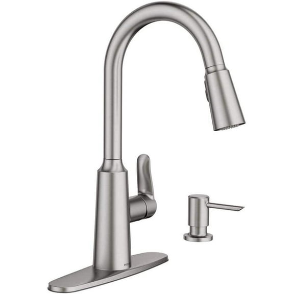 Boweike Kitchen Faucet Edwyn 87028SRS Pull-Down Lever Handle - Spot Resist Stainless Steel