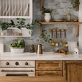 thumbnail image 3 of 8Pcs Waterproof Peel and Stick Wall Stickers Tiles 8" x 4" Gray Brown Marbling PVC Decals Kitchen Backsplash DIY Decor, 3 of 6
