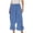 Blue, variant on Bloomers for Women Elastic High Waist Casual Y2k Lace Ruffle Hem Cropped Bloomer Pants Pajama Bottoms Loungewear