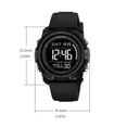 thumbnail image 3 of Large Digital Waterproof Sports Watch for Men and Women - Multifunctional Luminous Wristwatch with Silicone Strap, Alarm, Stopwatch, and Time Display for Outdoor Activities,Multicolor B, 3 of 5
