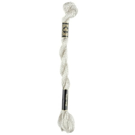 UPC: 0077540698233 | DMC Pearl Cotton Skein Size 5 Metallic Silver