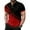 Red, variant on Essentials Mens T Shirts Color Block Summer Half Button Casual Short Sleeve Workout Outfits
