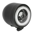 thumbnail image 2 of Low Beam Retro Headlamp LED Headlight Vintage Round Angel Eye Front Lamp Fit For Motorcycle Cruiser Choppers Bobber Cafe RacerWhite Light, 2 of 8