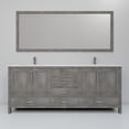 thumbnail image 4 of Jacques 72 in W Distressed Grey Double Vanity, White Quartz Top, Faucet Set, & 28" Mirror, 4 of 9