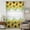 Yellow Ivory, variant on Summer Sunflowers Sheer Curtains 45 Inches Long for Bedroom, Botanical Yellow Flowers Leaves Plants Light Filtering Privacy Drapes, Breathable Semi Sheer Short Window Treatment for Cafe Bathroom