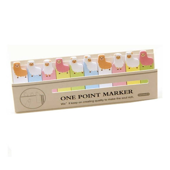 Sidaley Etiqueta de conveniencia Animal de dibujos animados lindo Marcador Tab Note Memo Marker Portable Mini Small Home Students para niños Suministros de escritura y corrección Tipo 6