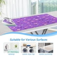 thumbnail image 5 of Ironing Mat Portable Ironing Blanket for Table Top Travel Ironing Pad for Washer Dryer 27.6" x 47.2" Purple Hearts and Flowers, 5 of 6