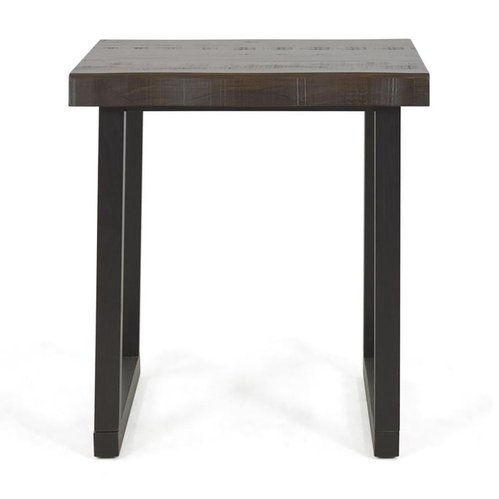 Jennings Live Edge Cherry and Ebony Wood End Table