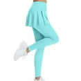thumbnail image 4 of FAIWAD Women Pleated Tennis Skirts Legging High Waist Athletic Golf Workout Running Yoga Pants, 4 of 4
