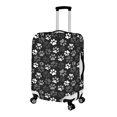 thumbnail image 2 of HELLHERO Polyester Spandex Baggage Protector for Travel Anti Scuff Dustproof Anti Fade, White Paw Print Pattern, 2 of 5