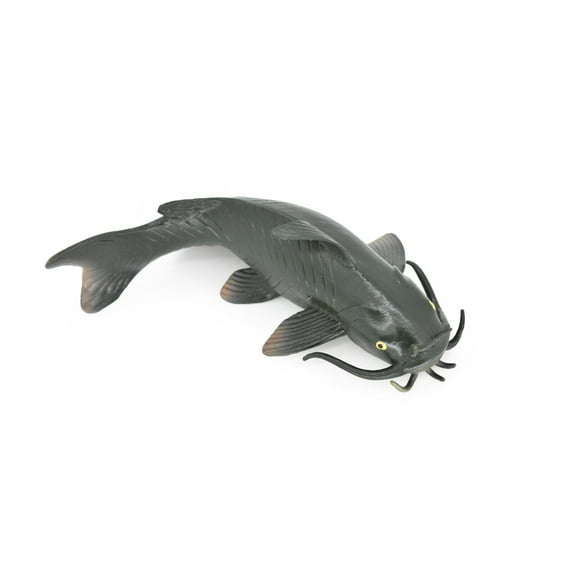 Catfish, Freshwater Fish, Bullhead, Toy, Very Realistic Rubber Figure, Model, Educational, Animal, Hand Painted Figurines, 6" CH031 BB72