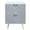 Gray, variant on KD Nightstand | 18" Depth and Metal Drawer Glide | Compact yet Spacious