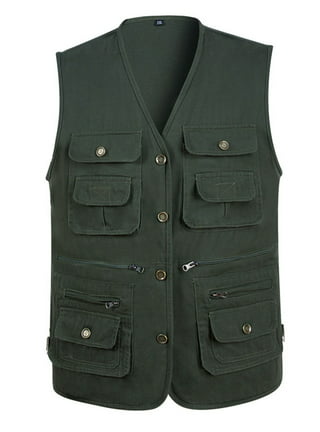 Women Men Mesh Utility Vest Jacket Waistcoat Fishing Gilet Multi Pocket  Workwear 