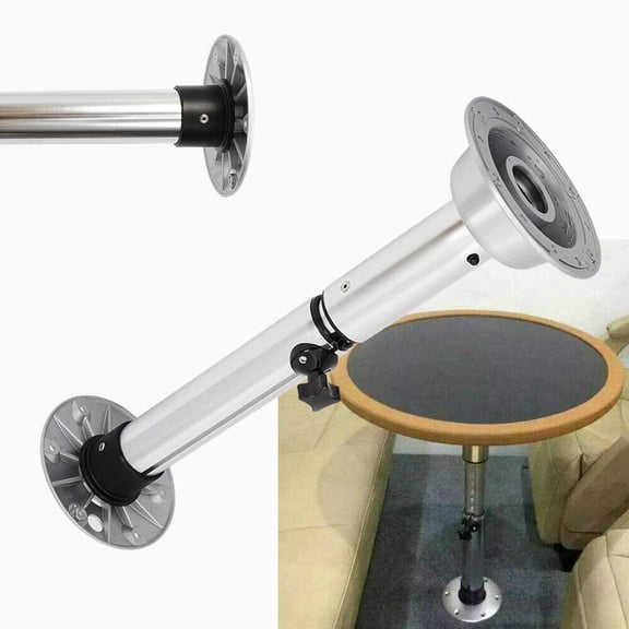 Adjustable Table Pedestal Stand 22''-28'' Base for RV Marine Boat Caravan Motorhome Aluminum ABS Restaurant Table Bases