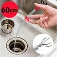 thumbnail image 4 of 3pcs Sewer Sink Tub Dredge Spring Pipe Cleaning Tool Drain Clog Hair Remover, 4 of 9