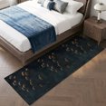 thumbnail image 4 of Hallway Runner Rug 2'x6', Dried Flowers Kitchen Runner Rugs Non-Slip Carpet Mats, Abstract Black Retro Flowers Plants Bedside Rugs Runners Washable Floor Carpet for Bathroom Laundry Room, 4 of 8