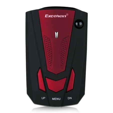 Excelvan Red V7 Anti-Police Radar Detector,360 Degree Advanced Voice Alert Laser (The Best Police Radar Detector)