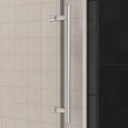 thumbnail image 3 of 66 in. W x 76 in. H Single Sliding Frameless Shower Enclosure With Clear Glass in Brushed Nickel, 3 of 6