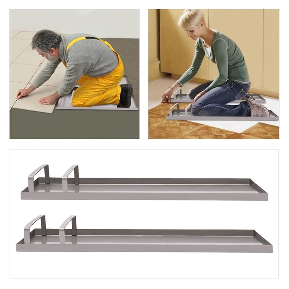 Concrete Knee Boards Slider Knee Boards, Kneeler Board Stainless Steel Kneeboards, Concrete Board Slider Tools, Pair Moving Sliders w/ Round Conner, for Cement & Concrete Finishing