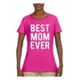 thumbnail image 2 of Wild Bobby, Best Mom Ever Mothers Day Gift, Mother's Day, Women Graphic T-Shirt, Fuschia, Large, 2 of 3
