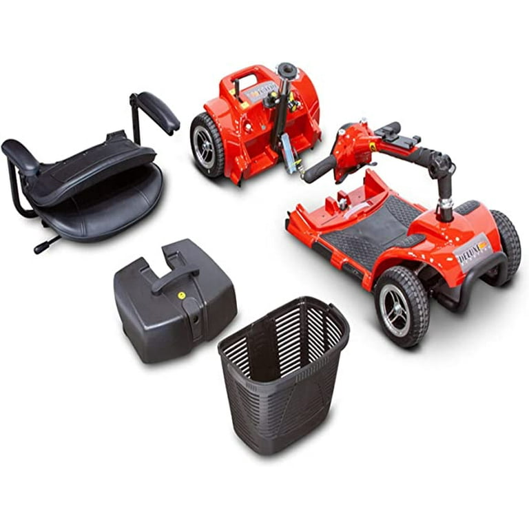 Deluxe Collapsible Electric Mobility Scooter, 300lbs