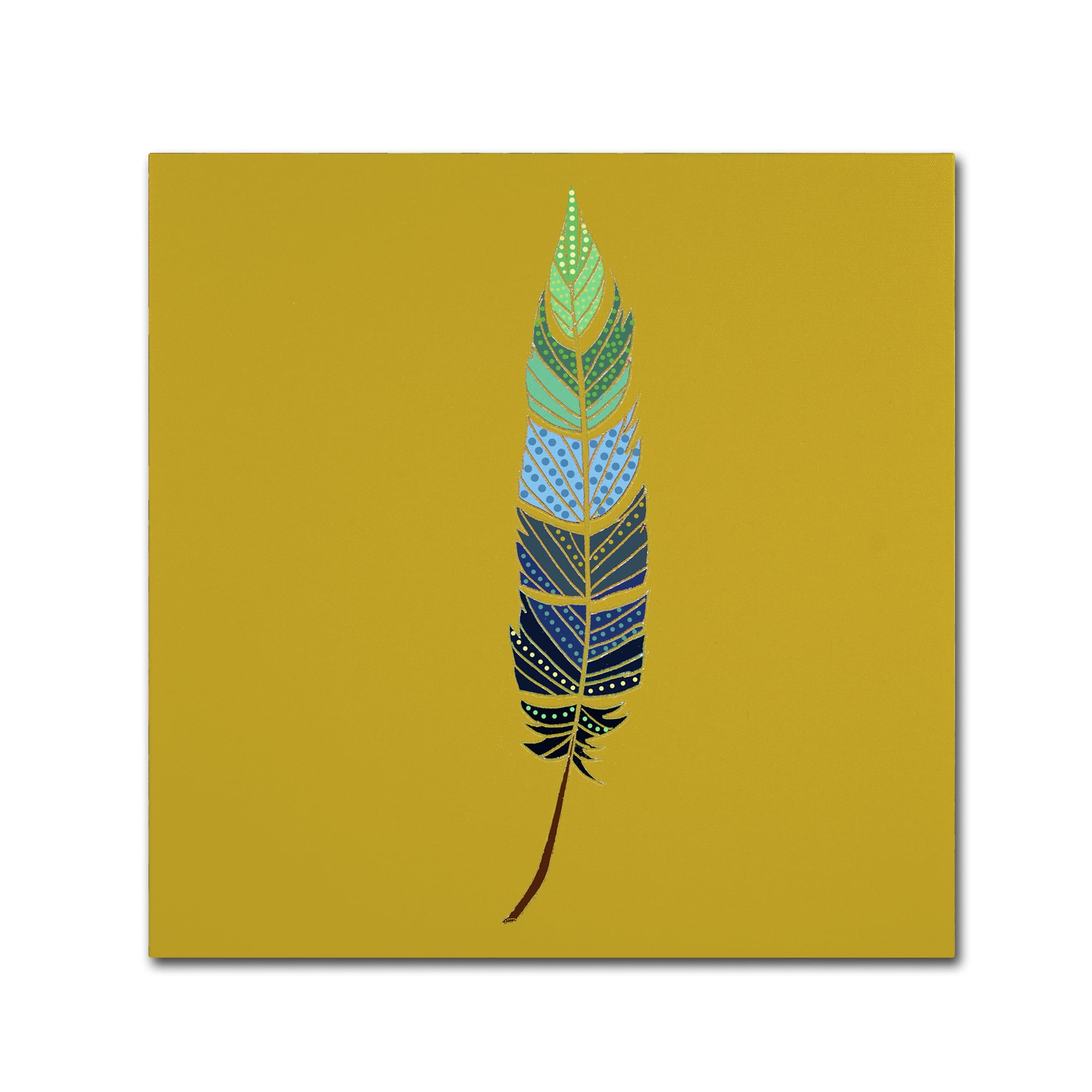 Trademark Fine Art "Plume 2" Canvas Art by Sylvie Demers