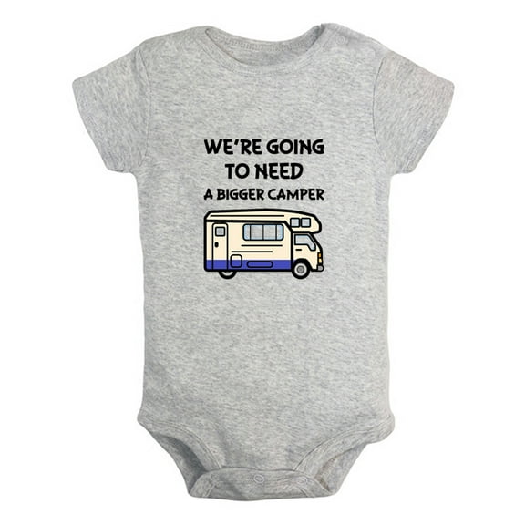 iDzn We're Going to Need a Bigger Camper Funny Rompers For Babies, Newborn Baby Unisex Bodysuits, Infant Jumpsuits, Toddler 0-24 Months Kids One-Piece Oufits