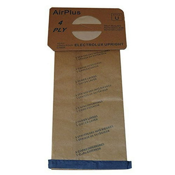 8 Bags for Compatible with Electrolux Upright Vacuum Cleaner STYLE U 4 Ply Paper Bags # 138FPC