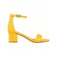 thumbnail image 2 of Women Buckle Decor Chunky Heeled Sandals Elegant Summer Ankle Strap Sandals Chunky Heeled Ankle Strap Sandals Low Heeled Sandal, 2 of 5
