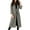 Grey, variant on Women's 2025 Wool Blend Long Coat, Mid-Length Trench Style Fall Winter Overcoat with Belt, Elegant Lapel Design Warm Woolen Coat for Women, Timeless Casual Longline Belted Outerwear Black S