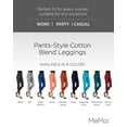 thumbnail image 2 of MeMoi Pants-Style Cotton Blend Leggings - Womens - Female (Large/X-Large, Ash), 2 of 7