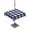 Blue, variant on 54x80 Inch Outdoor Tablecloth with Umbrella Hole Zipper Rectangle Orange Plaid Rectangular Tablecloths Outside Waterproof Gradient Geometric Buffalo White Checkered Patio Table Cover for Picnic Party