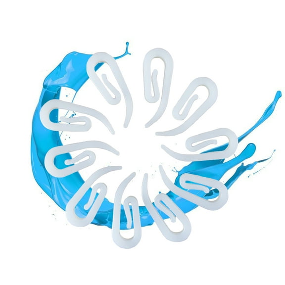 Raindrops 120Set Window Curtain Hooks Plastic for Drapes Home Decoration ABS Material