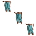 thumbnail image 2 of Qarigey de mujer Flexible Bohemio Tamaño libre Romántico Transpirable Verano Compras Playa Faldas Ropa de playa Ropa Azul cielo Type1 NO1, 2 of 6