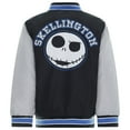 thumbnail image 3 of Disney Nightmare Before Christmas Jack Skellington Zero Varsity Zip Up Bomber Jacket Toddler to Big Kid, 3 of 5
