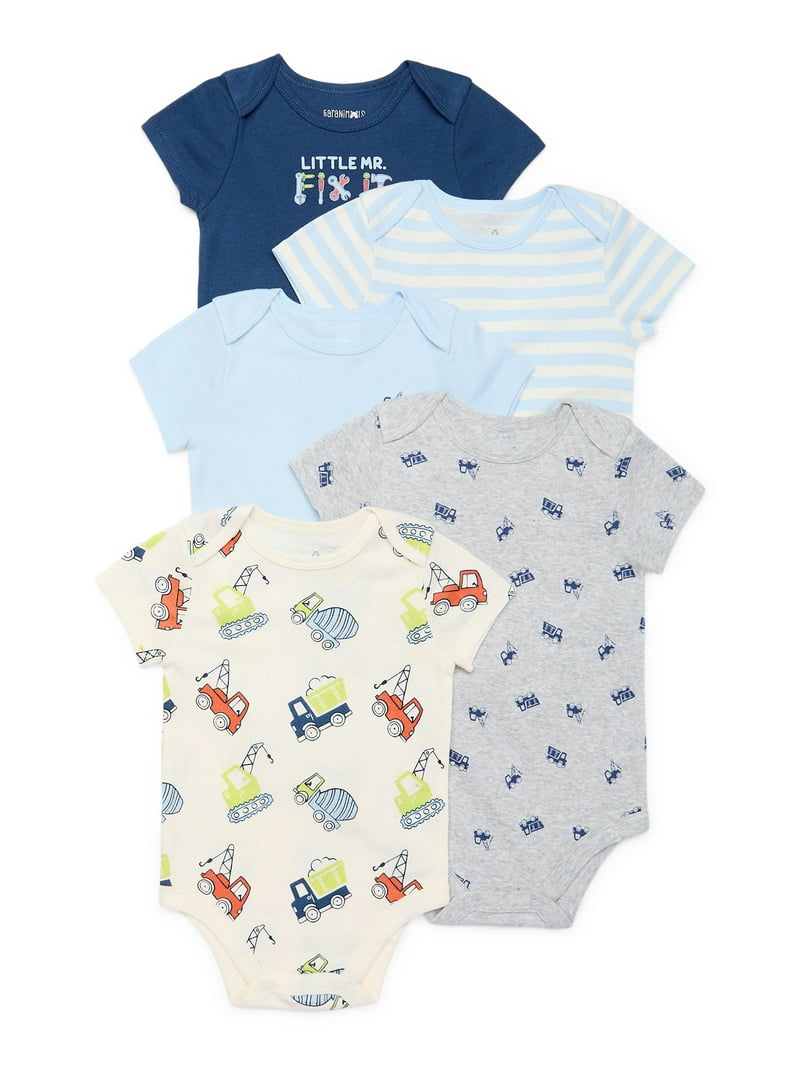 Garanimals Newborn Baby Boy Shower Gift Set, Trucks Multi, Newborn