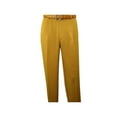 thumbnail image 4 of Men 2pc Walking Leisure Suit Short Sleeves By DREAMS 256-27 Solid Mustard, 4 of 7