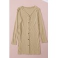 thumbnail image 6 of Solid Color Open-Front Buttons Cardigan, 6 of 8